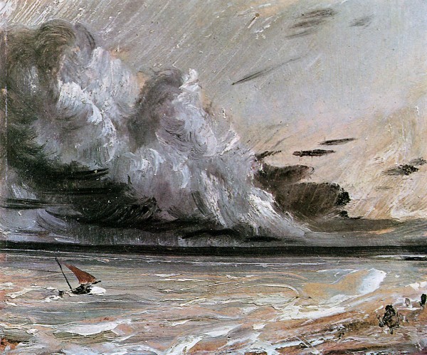 Breaking cloud sun by John Constable